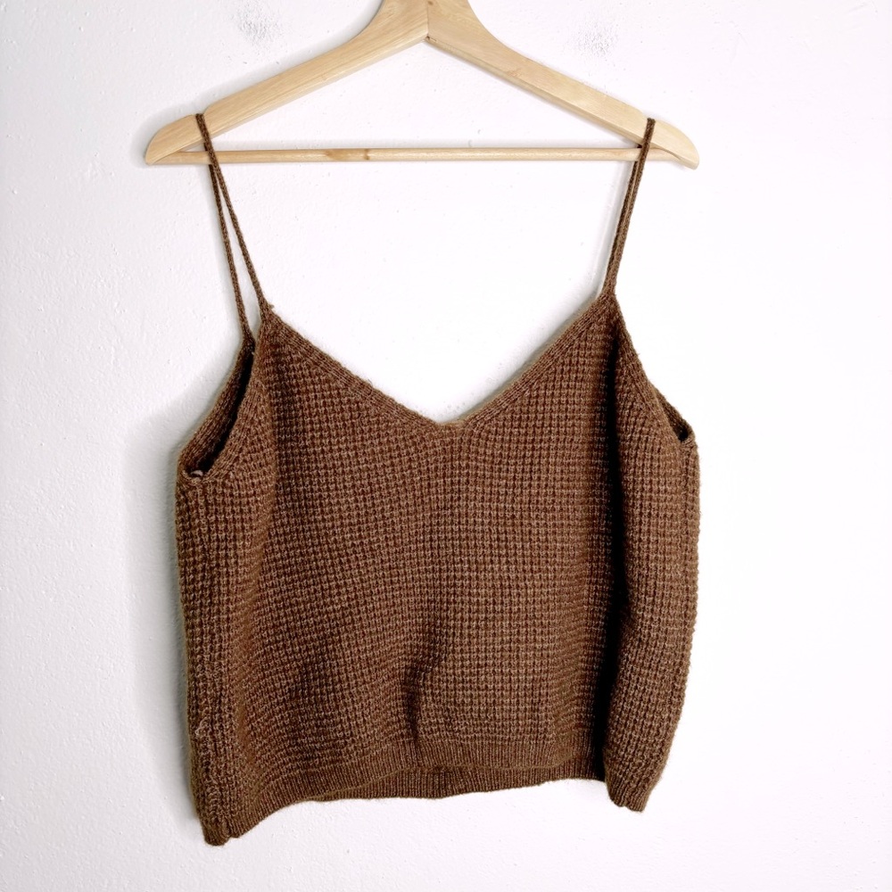 Cider Knit Sweater Camisole Cropped Top Size 4XL EUC